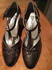 Scarpa Ballo Per Donna ESMERALDA made in Italy 37 Pelle Grigio Ferro Metal