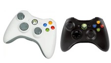 Joystick Controller Nero O Bianco per Microsoft Xbox 360 Originale Usato