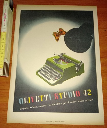 Pubblicità olivetti studio - pubblicità,,