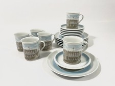 6 tazzine e piattini da caffè