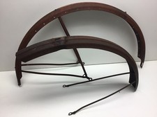 Parafanghi moto ruota in legno