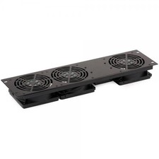 Techly Professional Gruppo di 3 Ventole a Soffitto per Rack 19'' per Audio Video