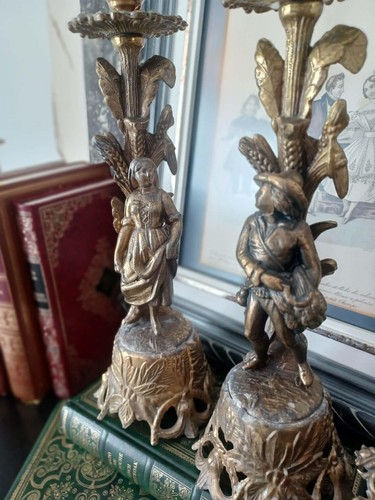 Coppia candelabri vintage - di,
