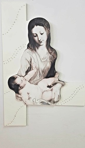 Quadro moderno legno sacro - legno,
