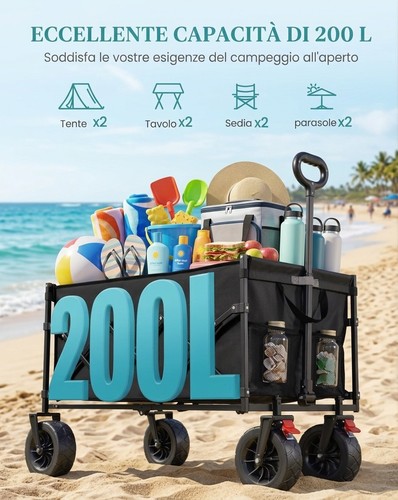 Carrello trasporto xxl 200l - da,