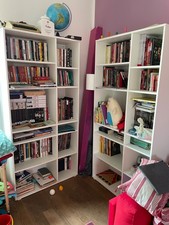 libreria mobile bianco ikea vihals