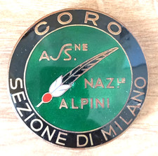 DISTINTIVO ALPINI CORO SEZIONE DI MILANO MILANESE ASSOCIAZIONE NAZIONALE ALPINI