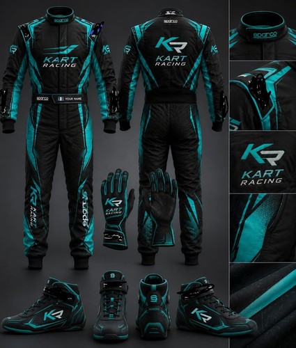 Tuta kart racing con scarpe - go,