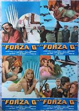 lotto 6 fotobuste FORZA G Frecce Tricolori FIAT G-91 Winged Devils og It 1972