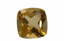 Natural citrine cushion 5x5 - 5x5, mm