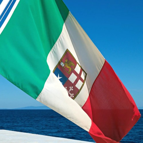 Bandiera mercantile italia - bandiera,