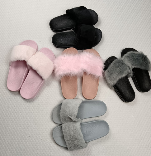 Soffici pantofole pelliccia - soffici,
