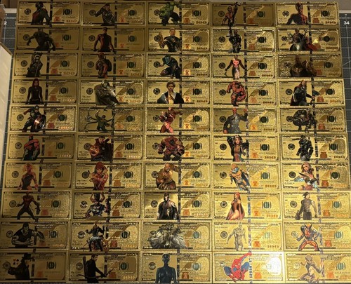 Banconote marvel gold - banconote,