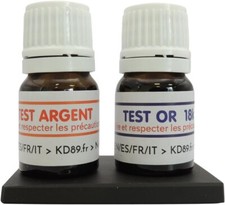 Kit 2 Test Reagente Oro 18 K e