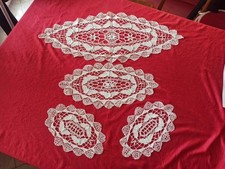 SET TOMBOLO 4 CENTRI OVALI: 2 PICCOLI 25X15 cm MEDIO 40X20cm GRANDE 64X27 cm