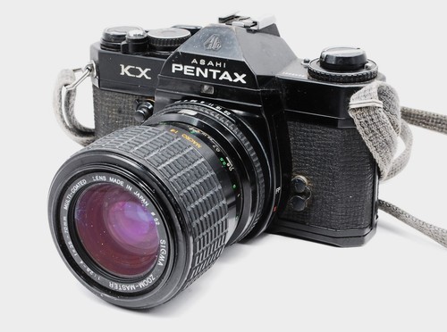 Pentax nero con obiettivo - pentax,