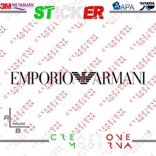 ADESIVO STICKER EMPORIO ARMANI MISURE PERSONALIZZATE