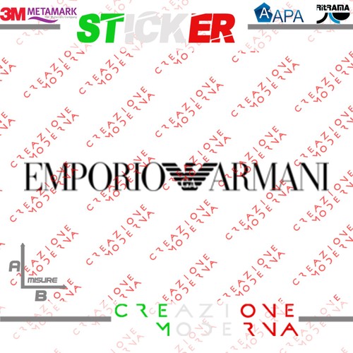 Adesivo sticker emporio - sticker, armani