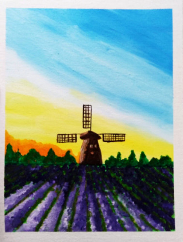 Dipinto originale lavanda