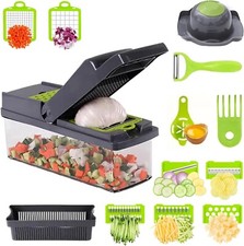 15 in 1 Taglia Verdure Manuale - Mandolina per Verdure Professionale Tritatutto