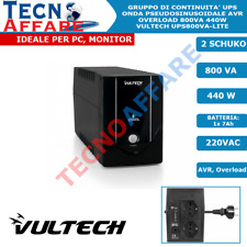 Gruppo di Continuità UPS 800VA 440W AVR PC DVR Stabilizzatore Vultech 