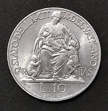 VATICANO PIO XII 10 LIRE 1947 1948 1949 FDC SCEGLI ANNO CONSERVAZIONE