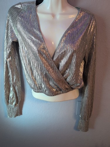 Zara collection woman gold top - gold,