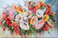 Kit ricamo perline fiori