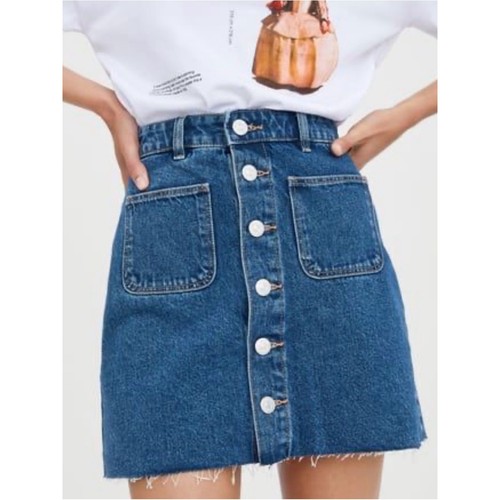 Zara trf denim bottoni - zara,