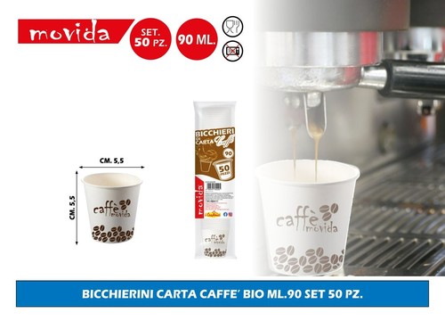 Bicchierini carta caffe bio - caffe',