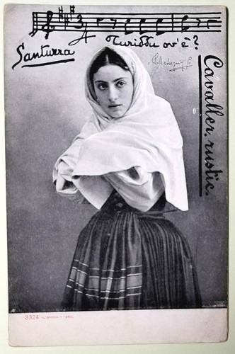 Due cartoline opera cavalleria - due,