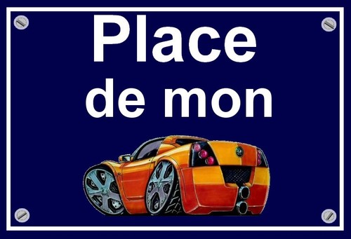 Plaque place mon opel - ",