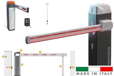 Barriera automatica stradale con asta fino a 6 metri staffa e telecomando Protec
