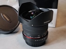 OBIETTIVO SAMYANG 8mm 1:3.5 UMC FISH EYE CS II attacco canon +++ECCELLENTE