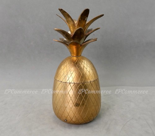 Contenitore metallo ananas - contenitore,