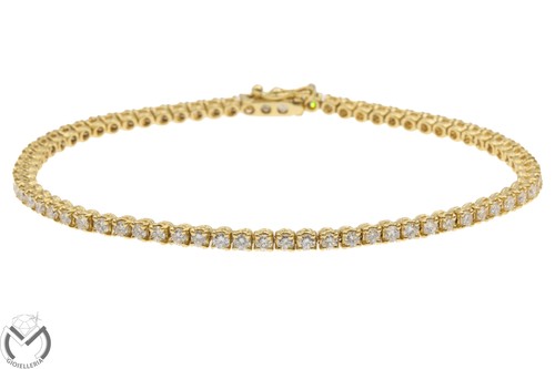 Bracciale tennis oro giallo - bracciale,