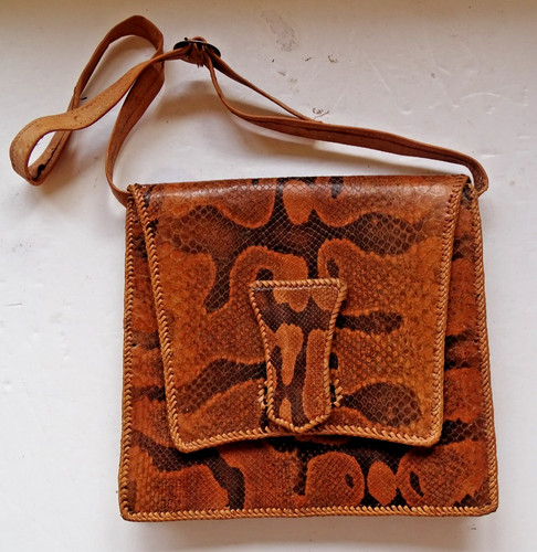 Borsa mano vintage pelle - a,