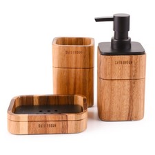 Set di 3 accessori da bagno in