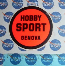  ADESIVO STICKER AUTOCOLLANT AUFKLEBER VINTAGE ORIGINAL HOBBY SPORT GENOVA 