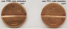 2 GETTONE TELEFONICO CMM 7711 7709 in gettoni telefonici da anno 1977 di TOKEN $