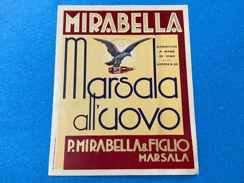 Etichetta marsala all uovo - etichetta, all'uovo