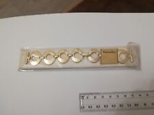 BRACCIALE VINTAGE IN ACCIAIO INOX COLOR ORO ANSA 18 MM UNISEX