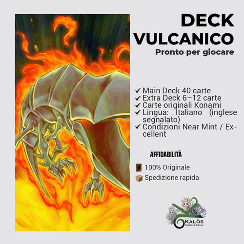 Yugioh mazzo deck - deck, vulcanico