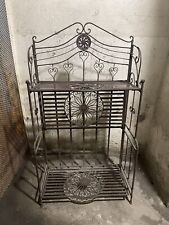 Scaffale Antico In Ferro Battuto Pieghevole