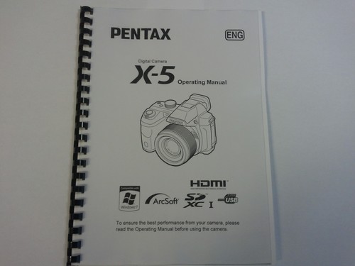 Pentax manuale di - x5,