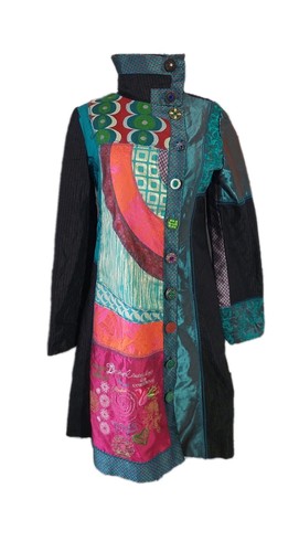 Desigual coat multicolor - desigual,