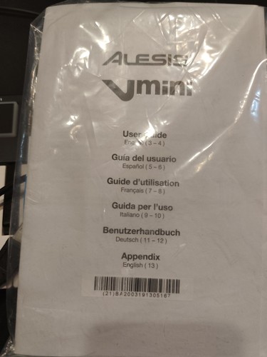 Tastiera usb midi alesis vmini - midi,