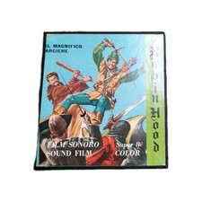 Super 8 Tre Bobine Vuote con custodia Robin Hood Pelliccola rovinata Ricambi