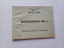 Moto Guzzi Motozappa 110 2a serie 1963 catalogo ricambi ORIGINALE
