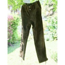 PANTALONI tg.152  PELLE LEDERHOSEN TIROLESE Ragazzo